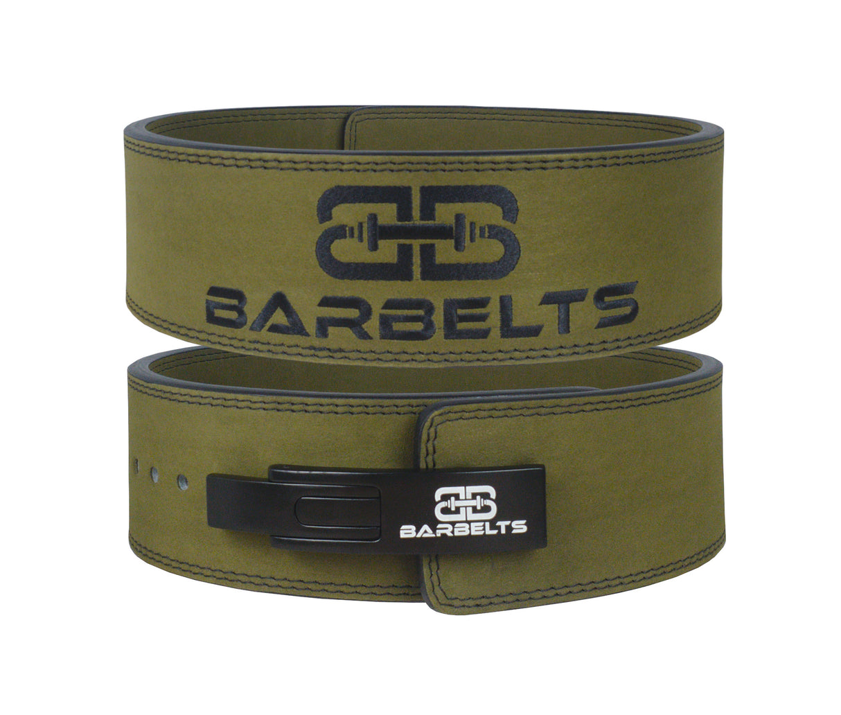 Barbelts Lever belt 10mm Green - Powerlift strap