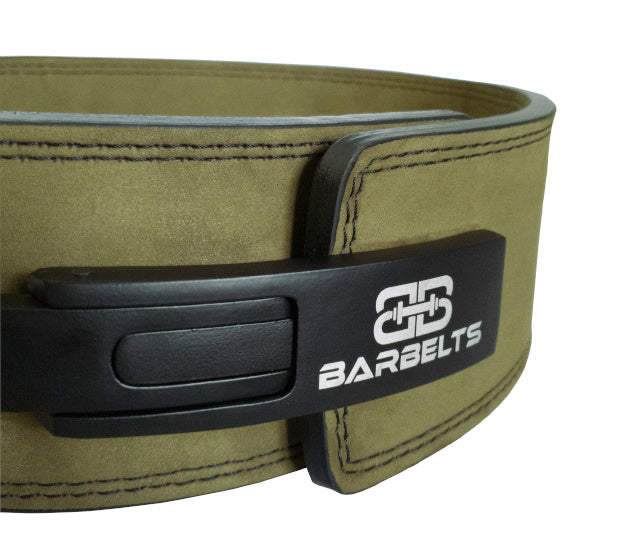 Barbelts Lever belt 10mm Green - Powerlift strap