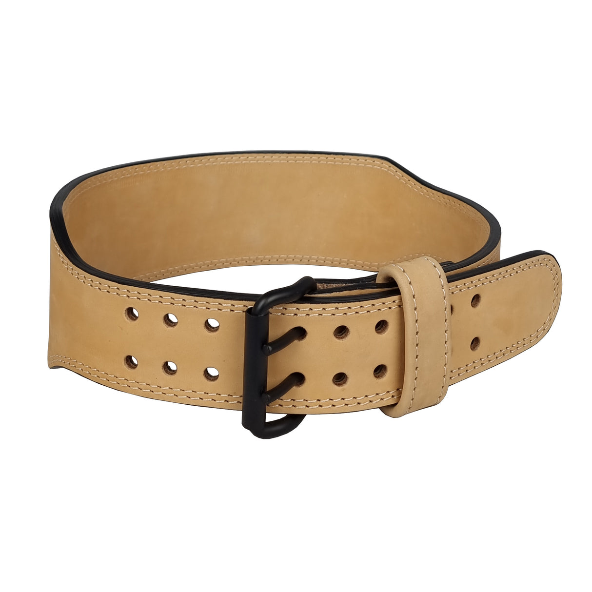 Barbelts Weightlifting Belt Sand - Fully made of leather