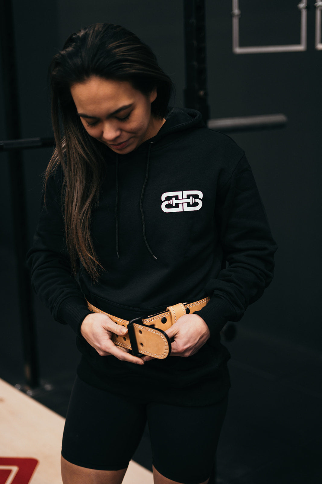 Barbelts Weightlifting Belt Sand - Fully made of leather