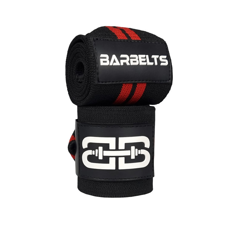 Barbelts Wrist wraps - extreme - black/red - 68cm