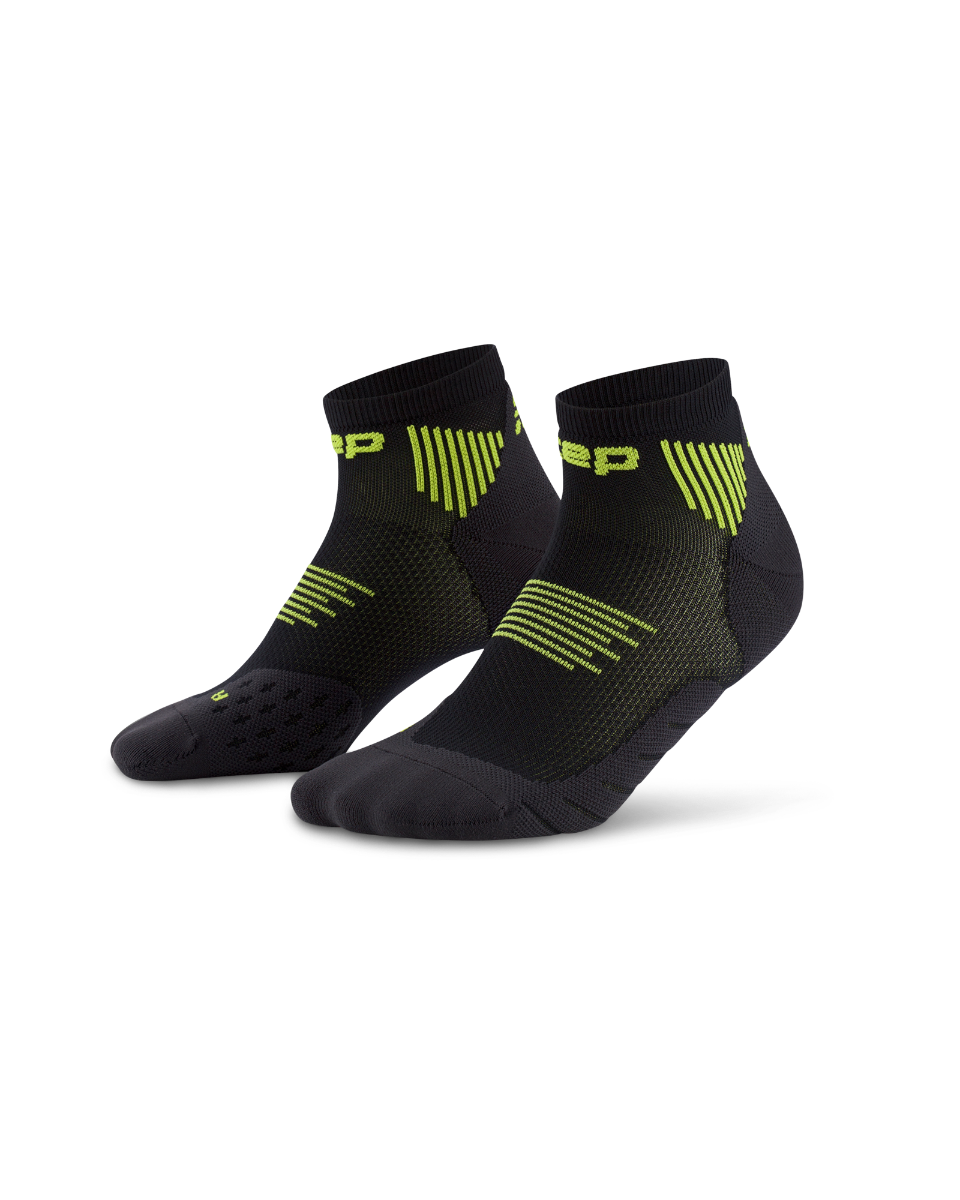 CEP Core Run Low Cut Sokken 5.0 - zwart/lime