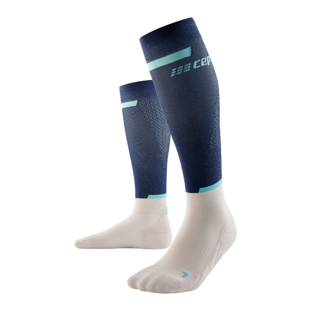 CEP Compression Stockings The Run - Blue/White