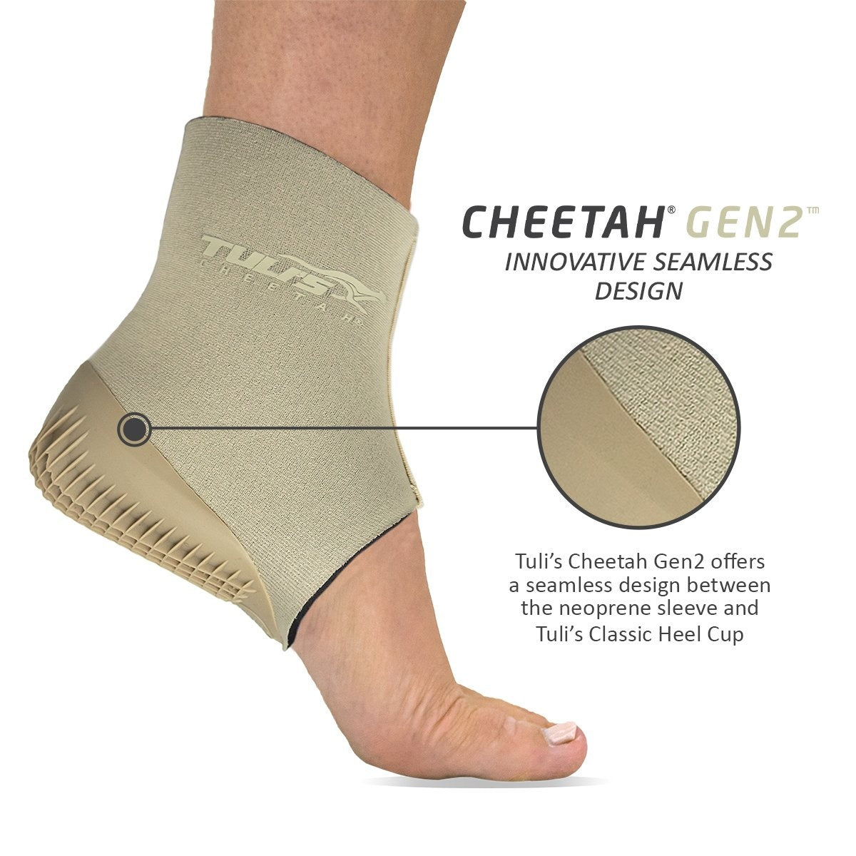 Tuli's Cheetah Gen2 Heel Cup Compression Sleeve