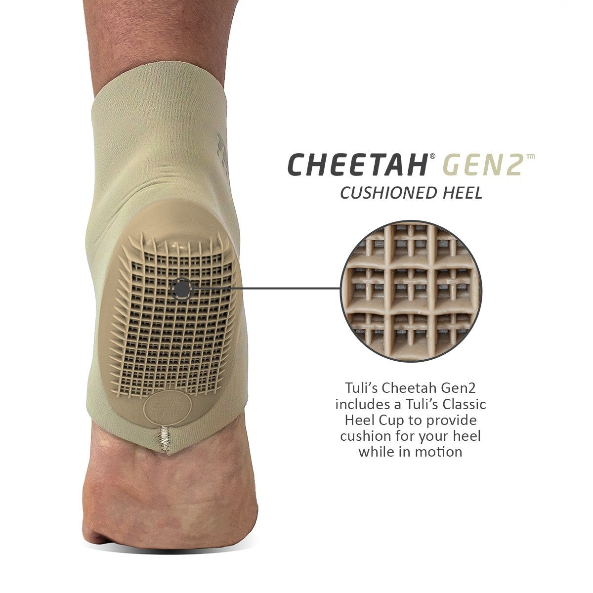 Tuli's Cheetah Gen2 Heel Cup Compression Sleeve