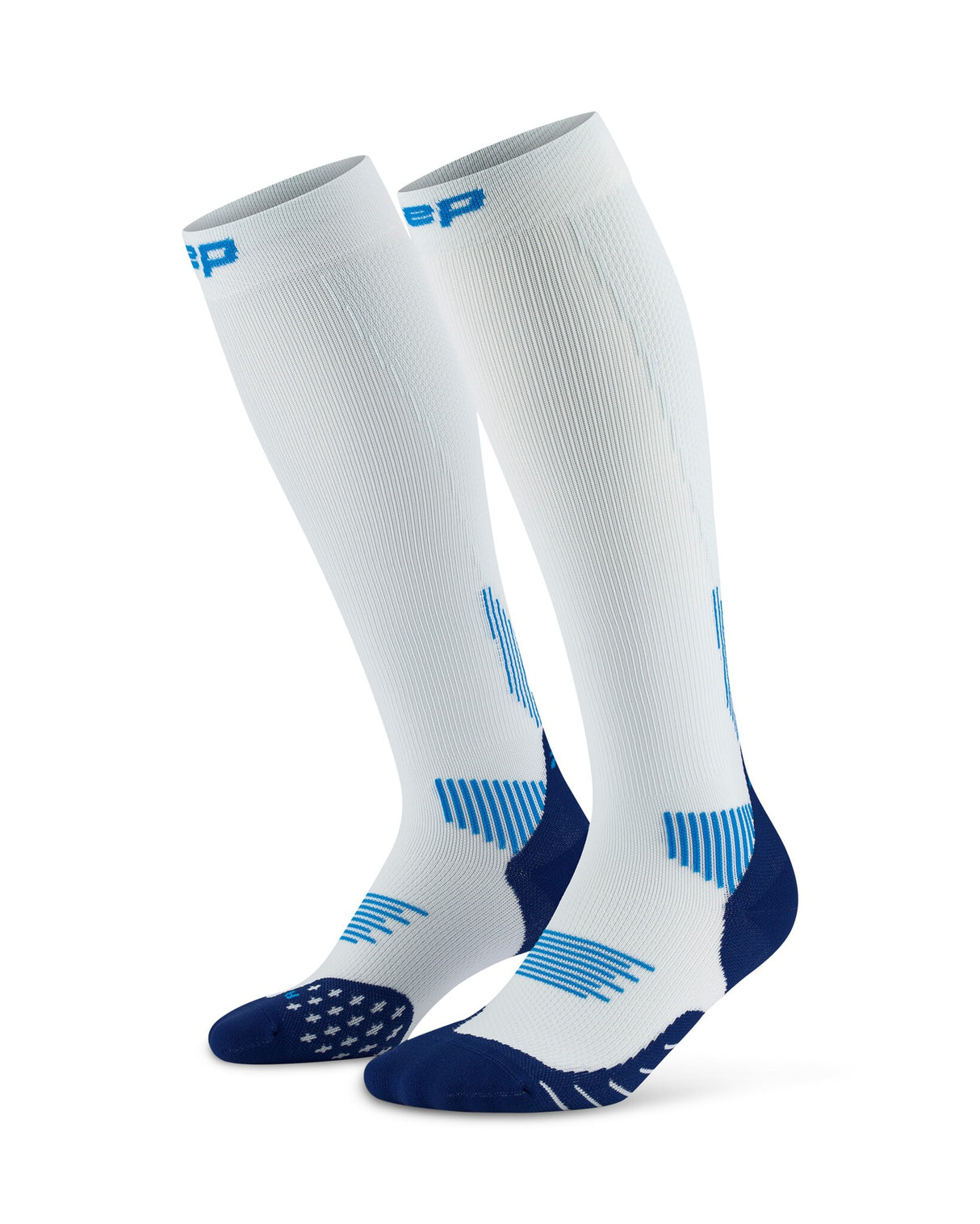 CEP Compression Stockings Core Run 5.0 - White/Blue