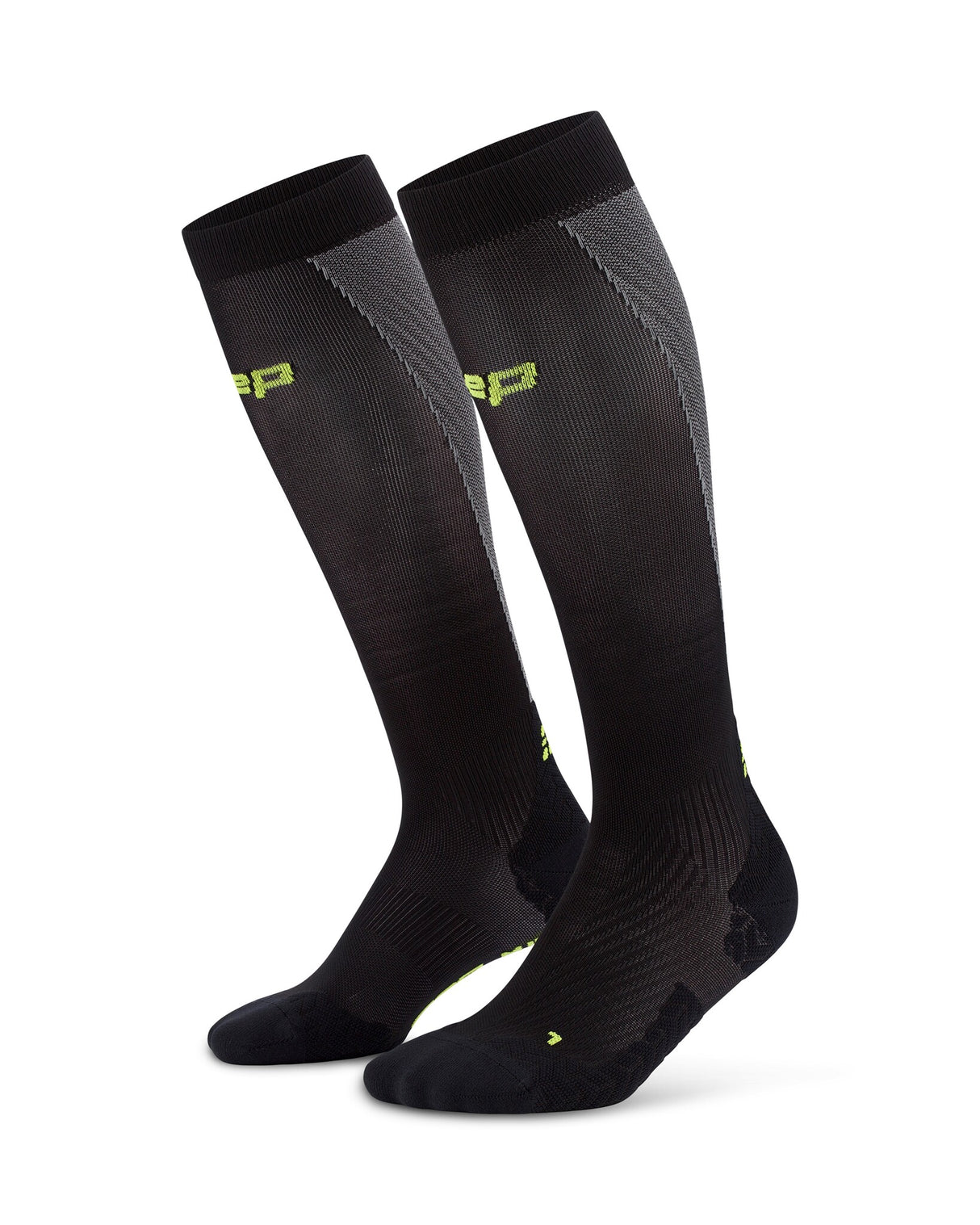 CEP Core Run Ultralight Compression Stockings - Black/Gray