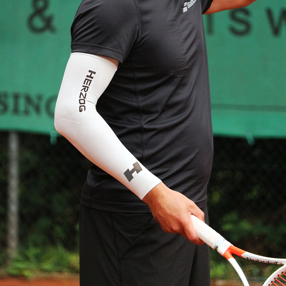 Herzog PRO Compression Arm Sleeves - White