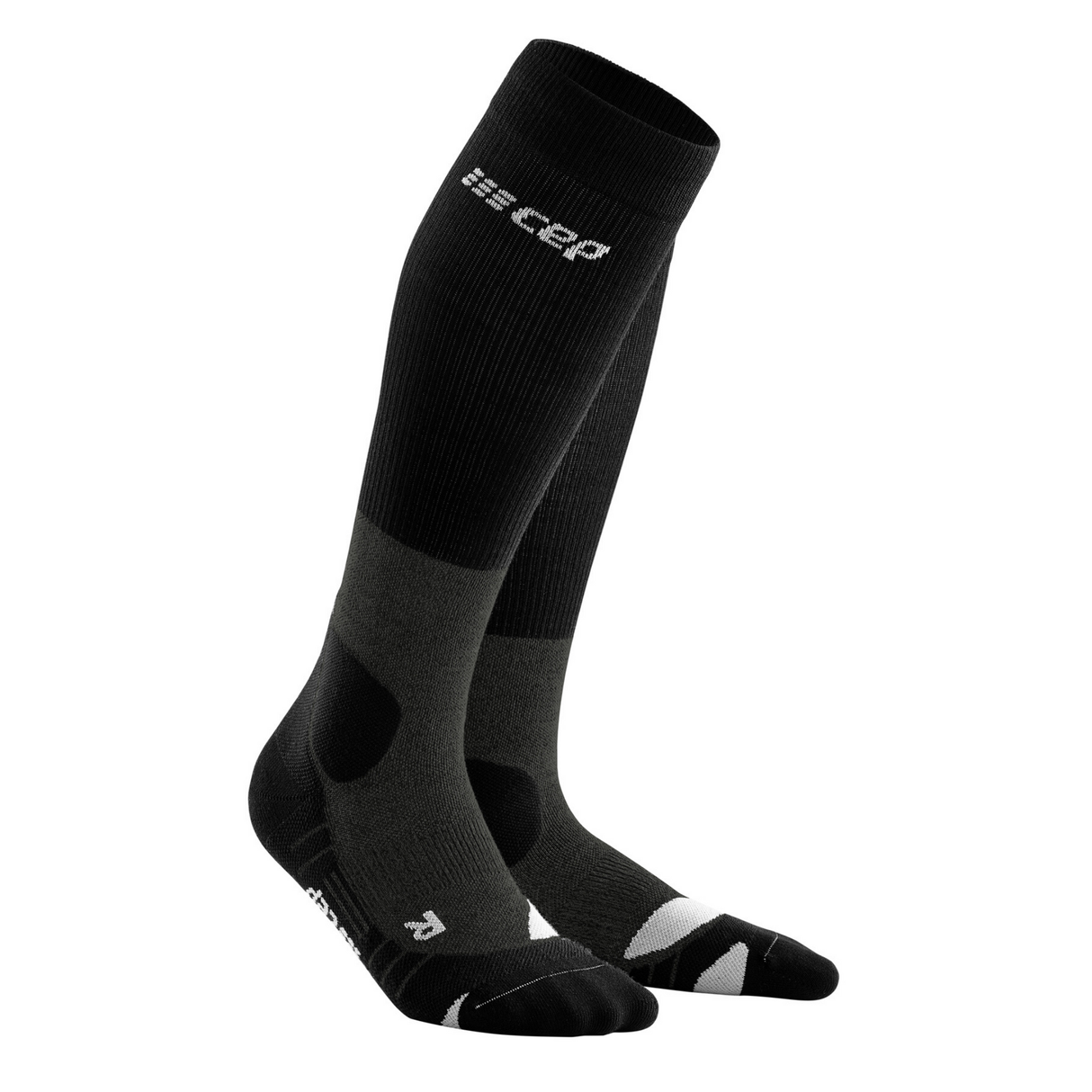 CEP Hiking Merino Compression Socks - Black/Gray