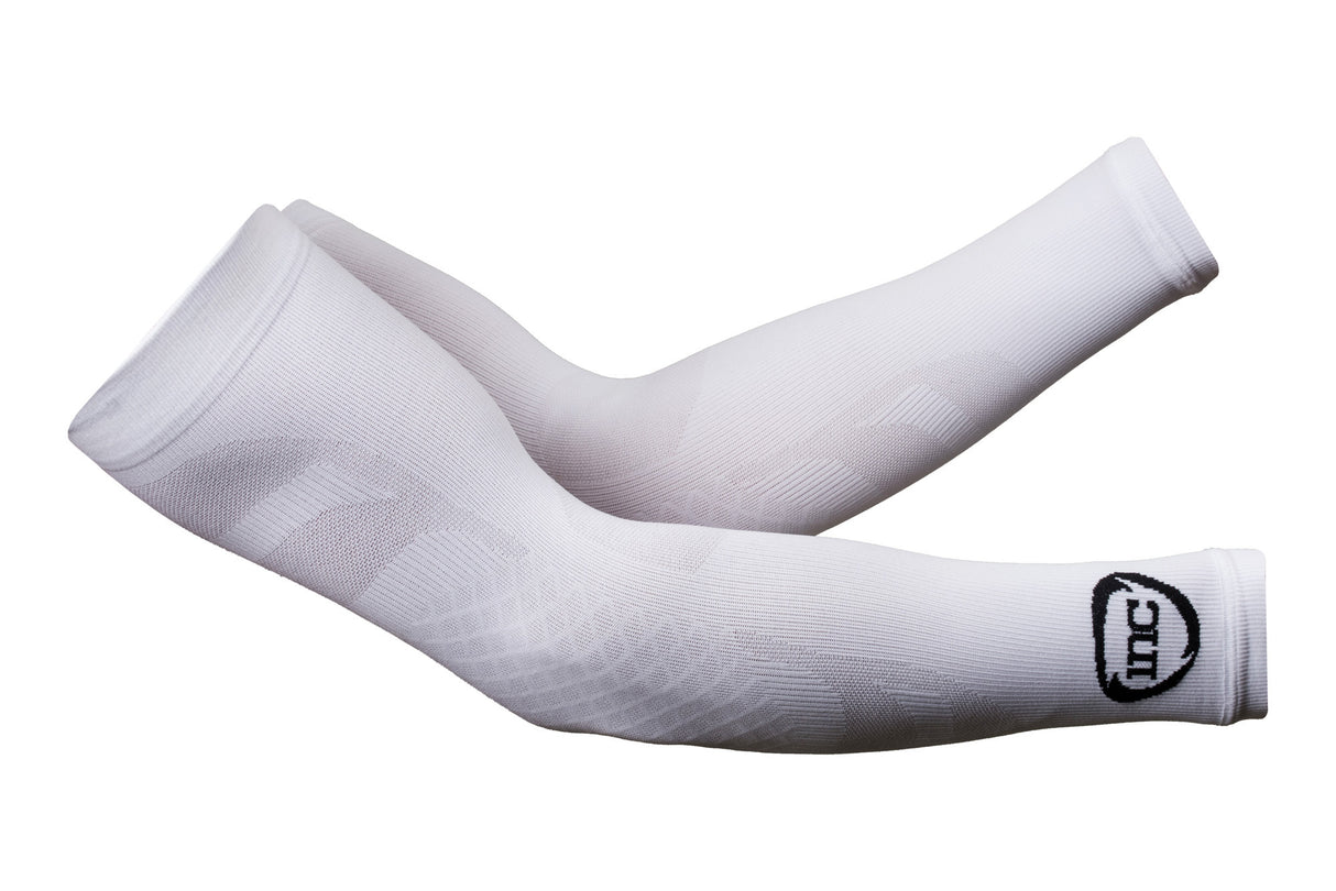 INC Competition Compression Arm Sleeves - White