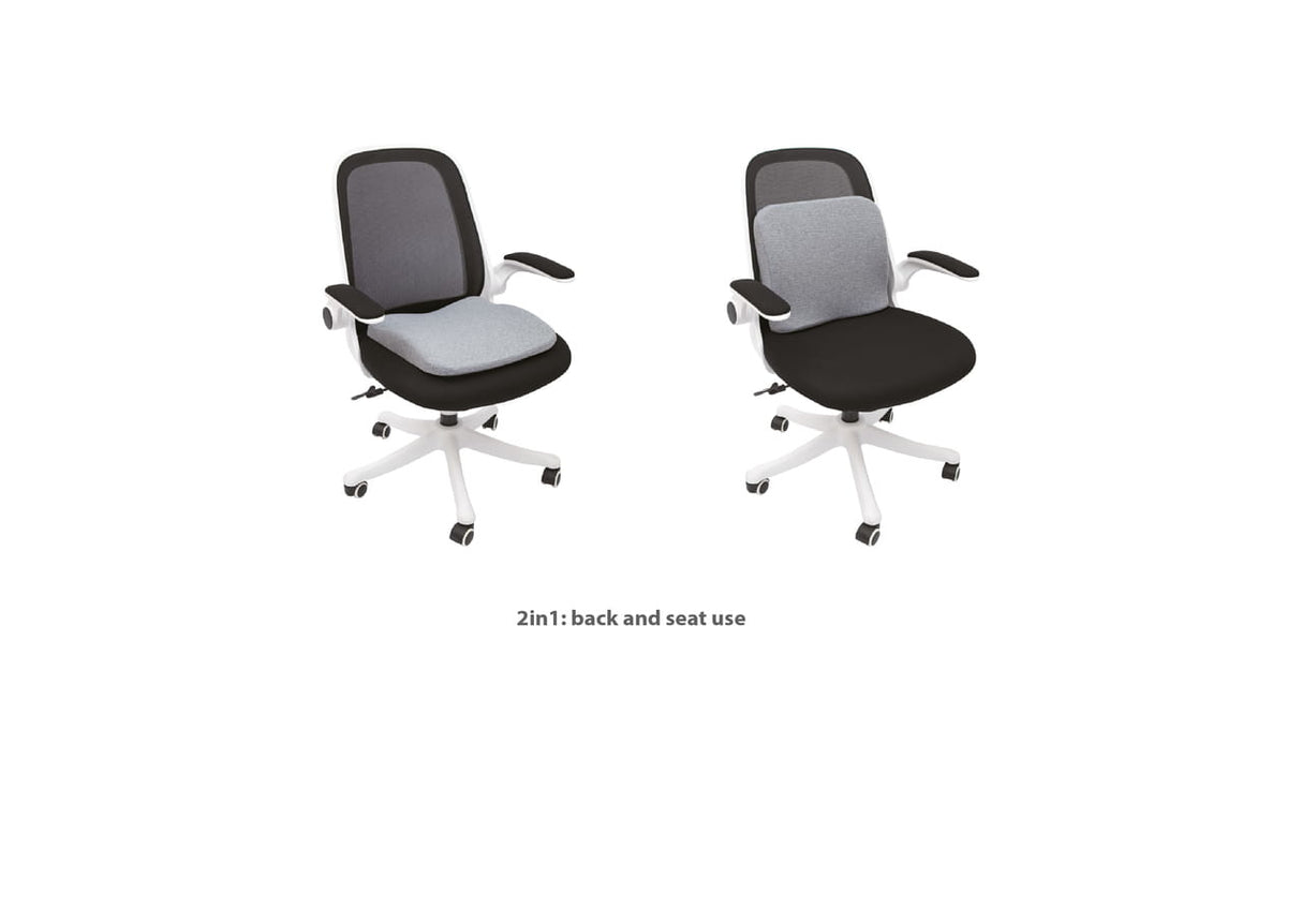 Qmed Memory Foam Lumbar Pillow / Seat Cushion Combination