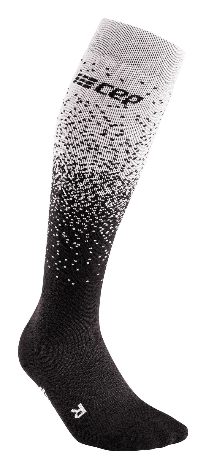 CEP Ski Merino Compression Stockings - Black/Gray