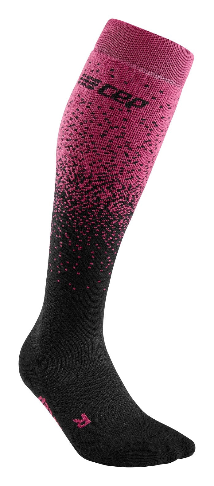 CEP Ski Merino Compression Stockings - Black/Purple