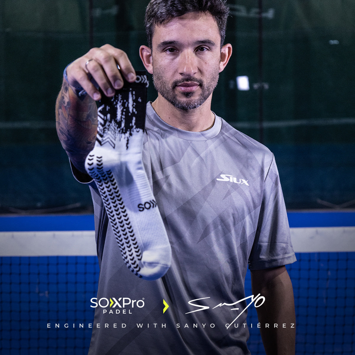 GEARXPro SOXPro - Paddle Tennis - White/Black