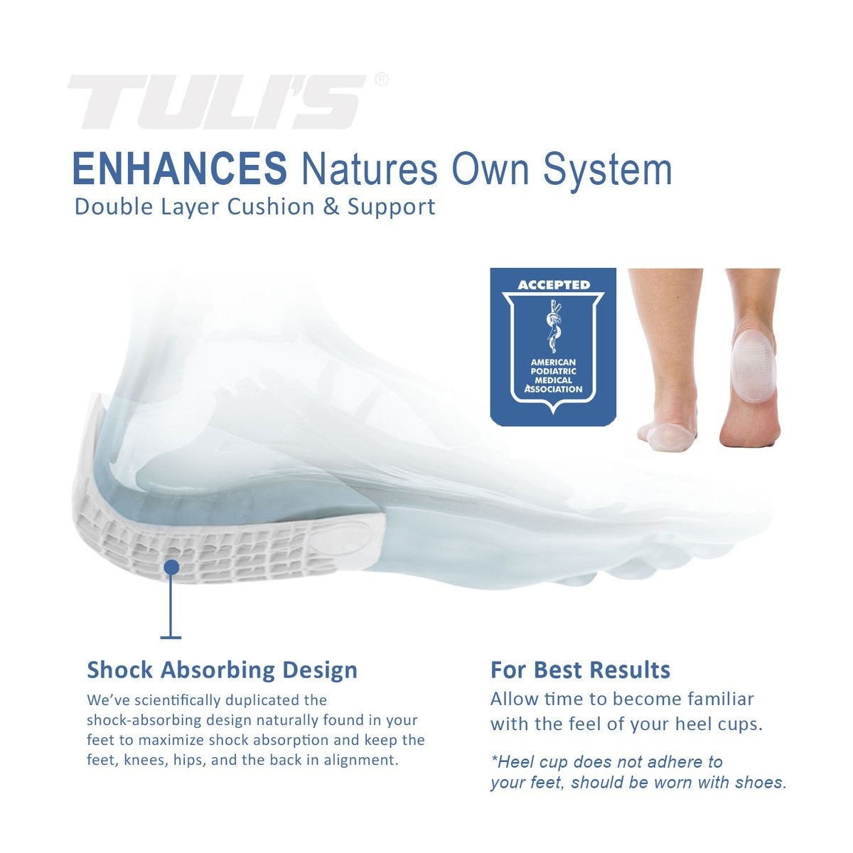 Tuli's Classic Gel Heel Cup - heel spur