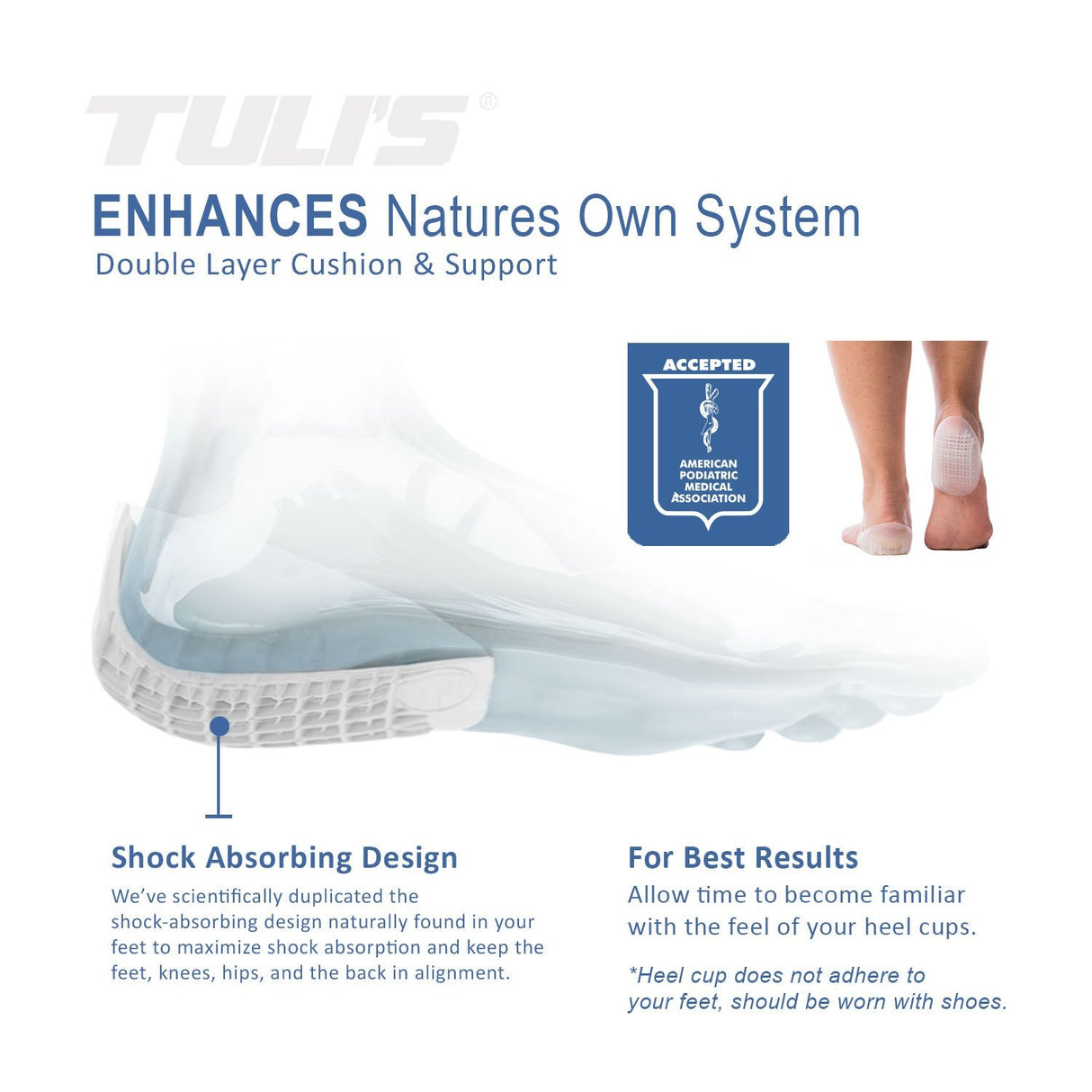 Tuli's Heavy Duty Gel Heel Cups