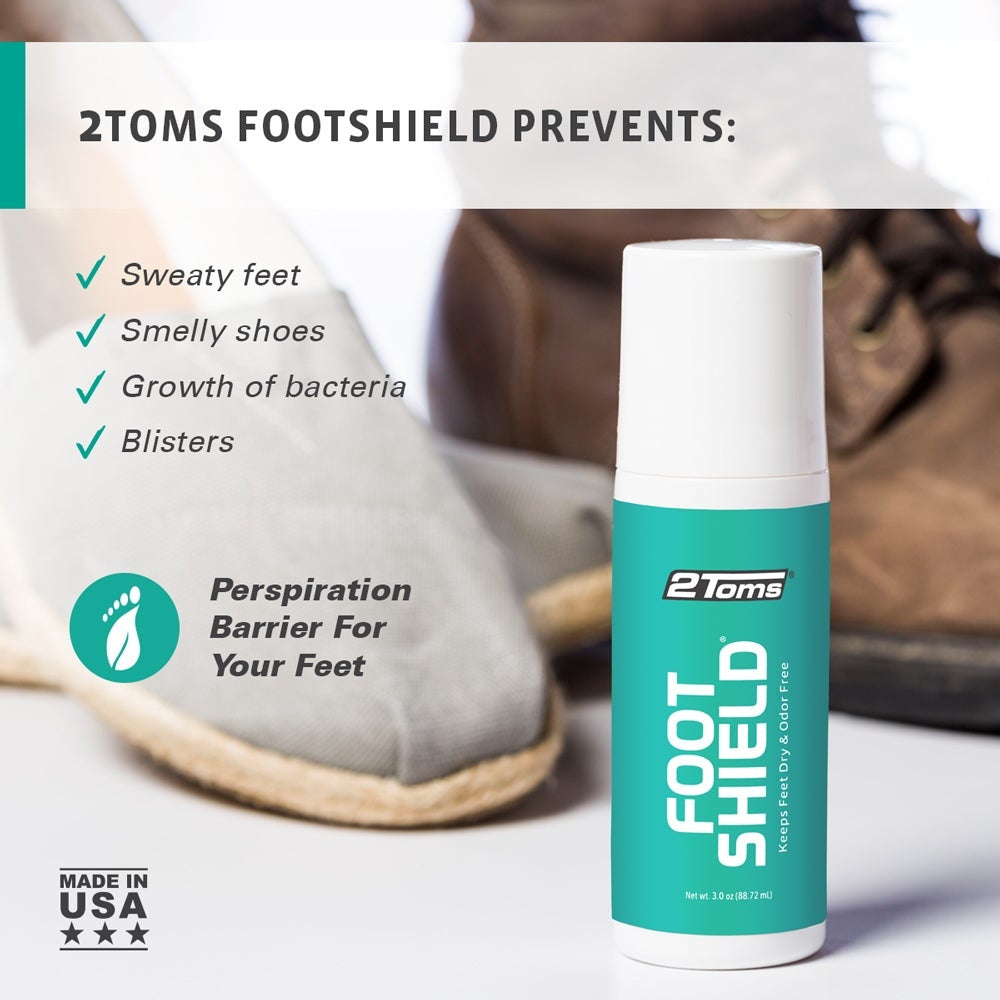 2Toms Footshield - Prevent sweaty feet and blisters