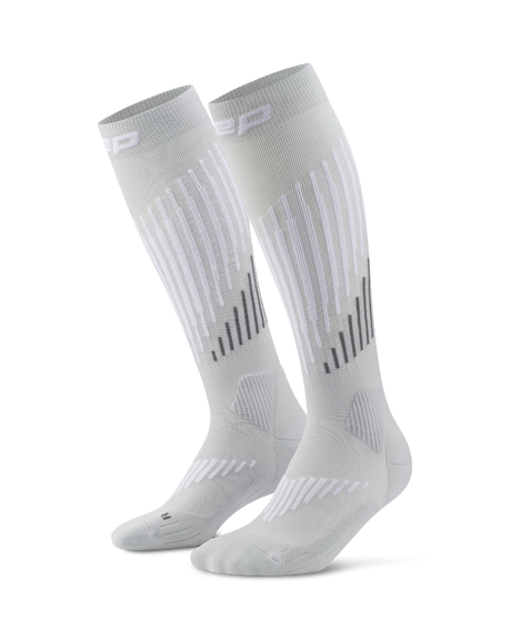 CEP Core Run Merino Compressiekousen 3.0 - grijs/wit