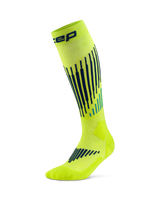 CEP Core Run Merino Compressiekousen 3.0 - lime/blauw