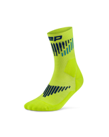 CEP Core Run Merino Mid Cut Socks 3.0 - lime/blue