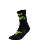 CEP Core Run Merino Mid Cut Socks 3.0 - black/lime