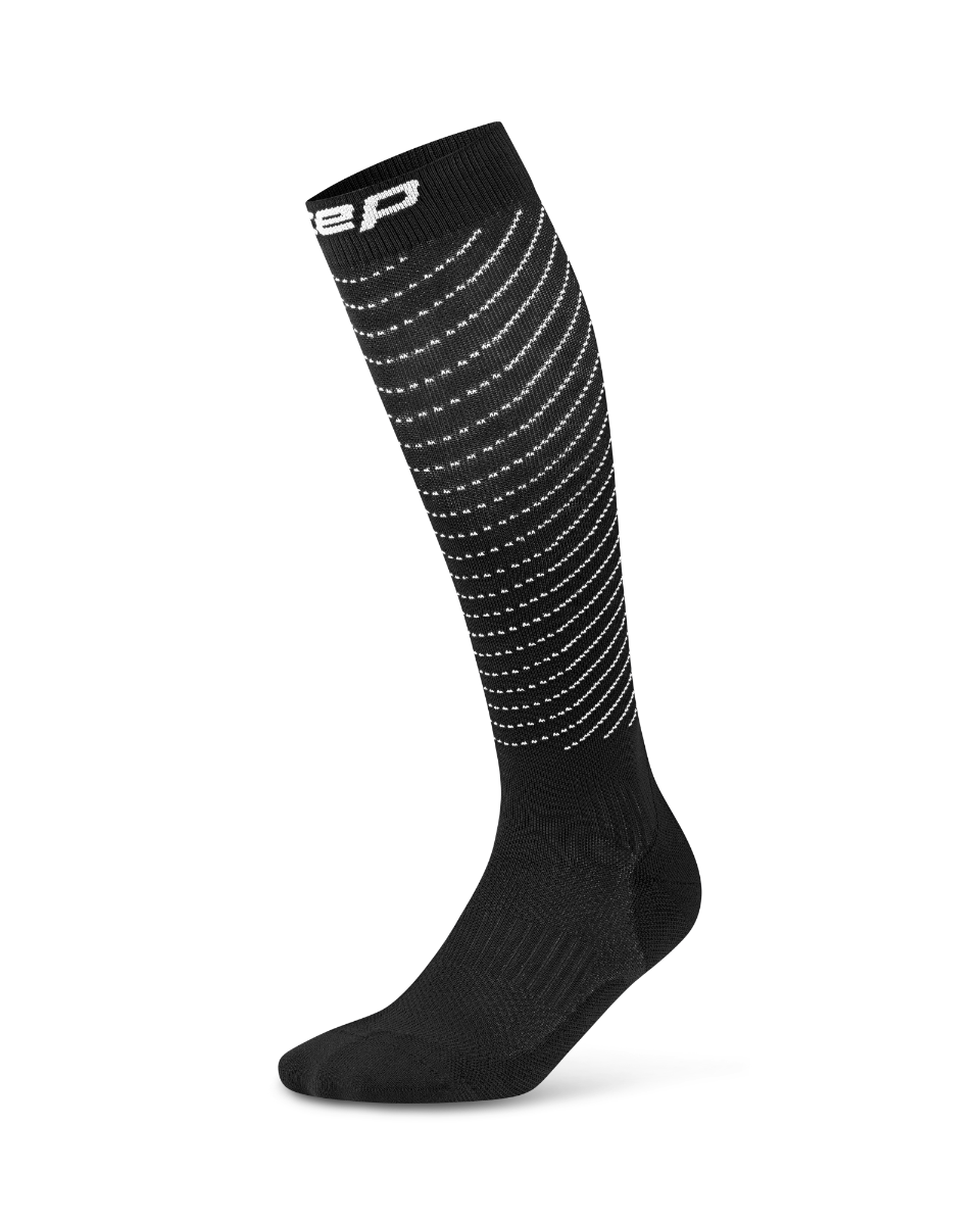 CEP Pro Run Reflective Compressiekousen 3.0 - zwart