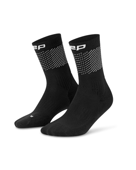 CEP Pro Run Reflective Mid Cut Sokken 3.0 - zwart