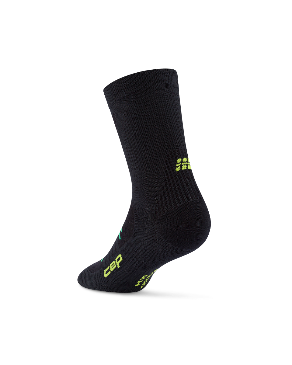 CEP Pro Run Ultralight Mid Cut Sokken - zwart