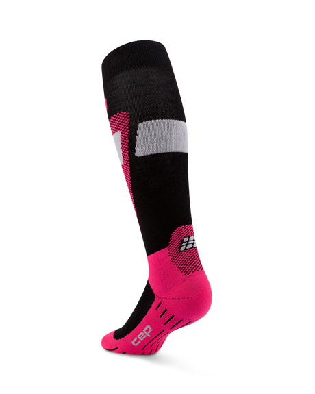 CEP Ski Merino Skisokken 3.0 - zwart/roze