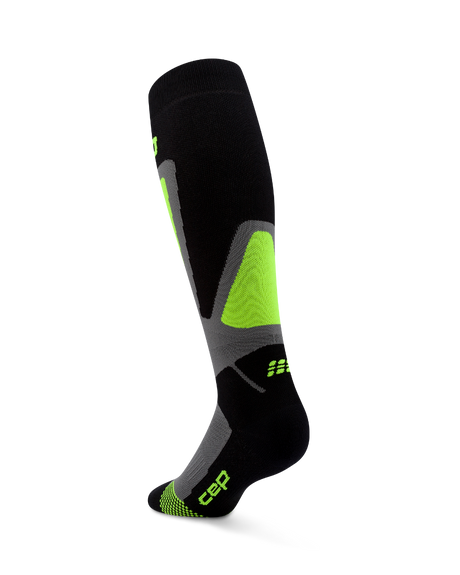 CEP Ski Thermo Skisokken 4.0 - zwart/lime