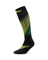 CEP Ski Touring Merino Ski Socks 3.0 - black/lime
