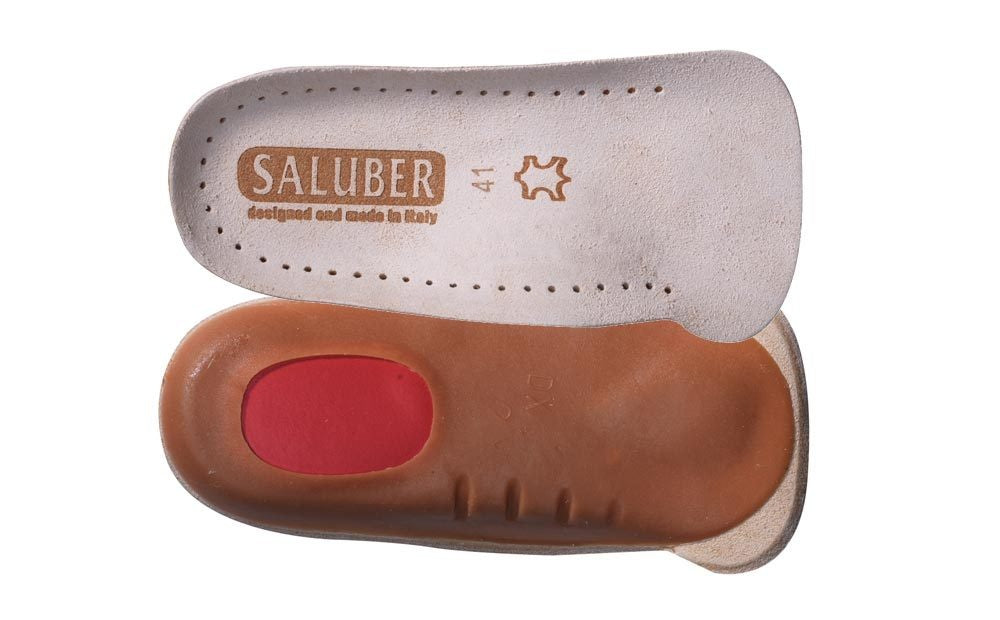 Saluber leather three-quarter insole