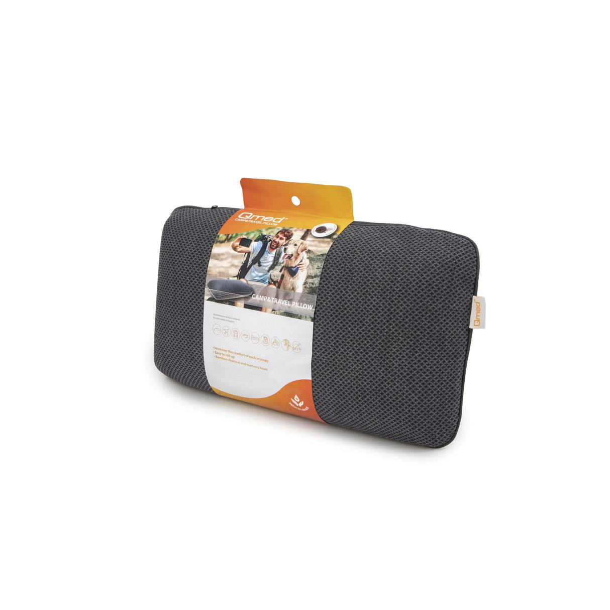 Qmed Bamboo Camp &amp; Travel Pillow - Memory Foam