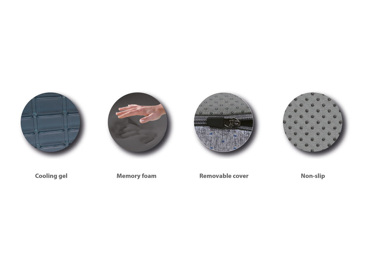 Qmed Memory foam lumbar cushion / seat cushion combination