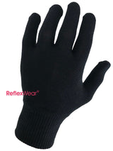 Reflexwear diabetes gloves with fingertips - black