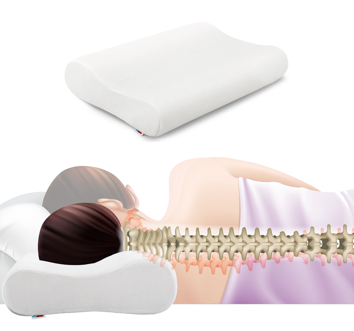 Reh4Clinic Orthopedic pillow with memory foam