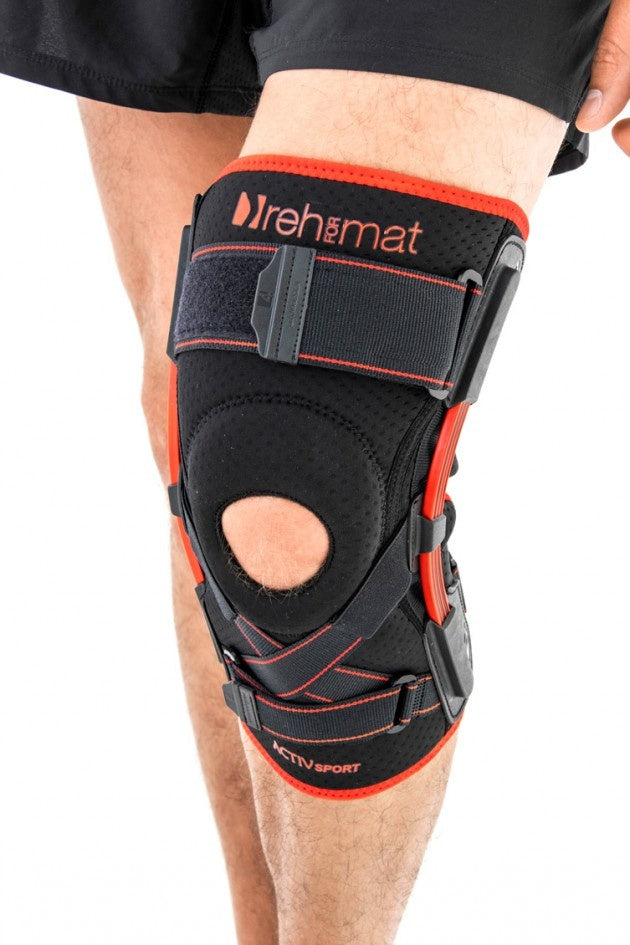 Reh4Sport Knee Brace with Leaf Spring Hinges