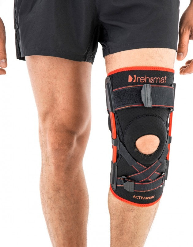 Reh4Sport Knee Brace with Leaf Spring Hinges