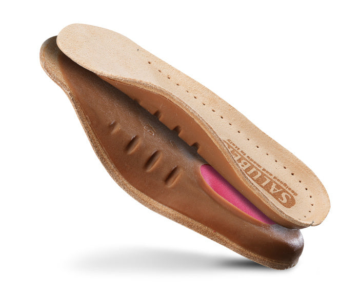 Saluber leather three-quarter insole
