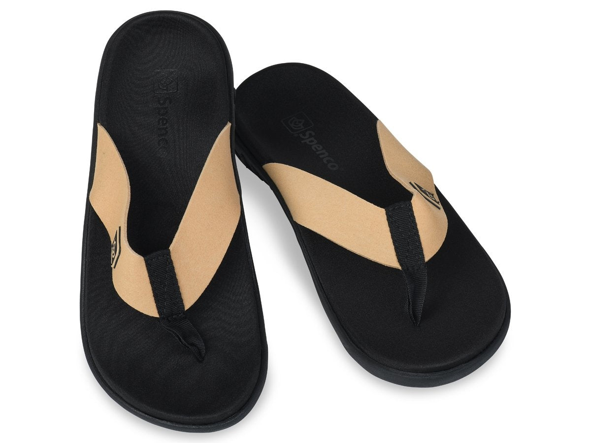 Spenco Slippers Yumi Pure ladies - Black/Tan