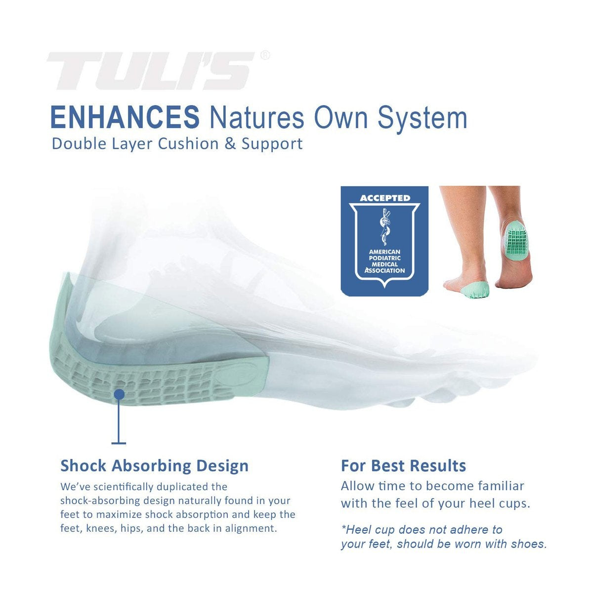 Tuli's Heavy Duty Heel Spur Heel Cups